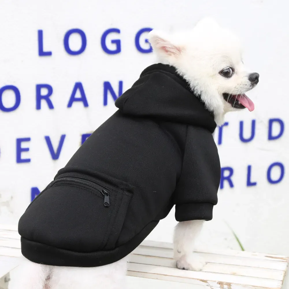 The sweatshirt is crafted with high-quality materials, ensuring durability and long-lasting use, making it a practical addition to any pet wardrobe.