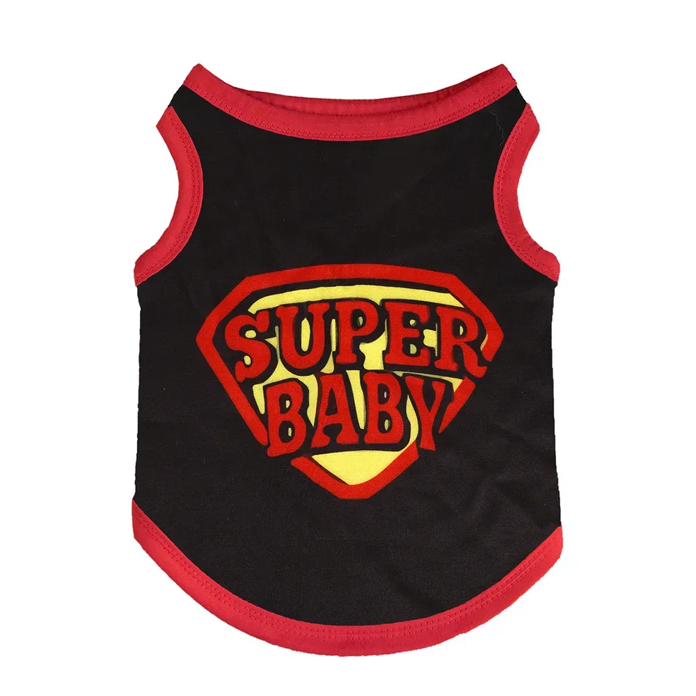 dog clothes small (2) This superhero-themed vest is a perfect item for pet stores or online retailers to offer as part of their spring and autumn clothing collection.