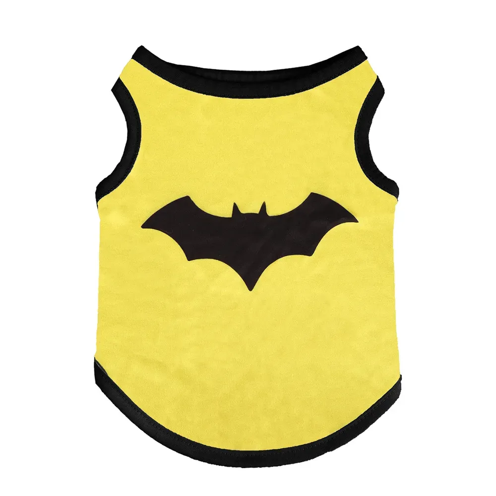 dog clothes small (1) Fun and stylish superhero-themed pet vest, perfect for small dogs, made with breathable fabric and featuring Spider-Man, Batman, and Hulk prints.