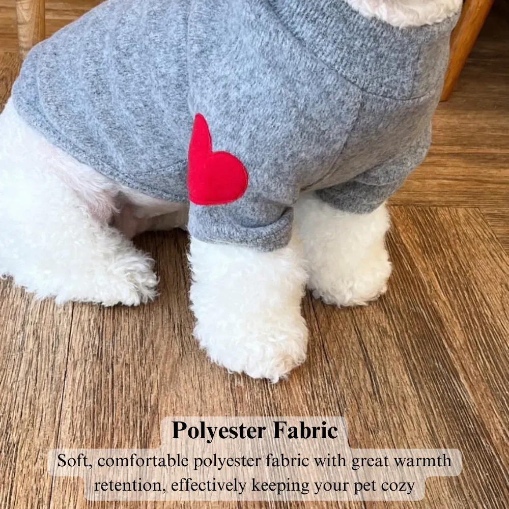 Warm dog sweatshirt for pets
