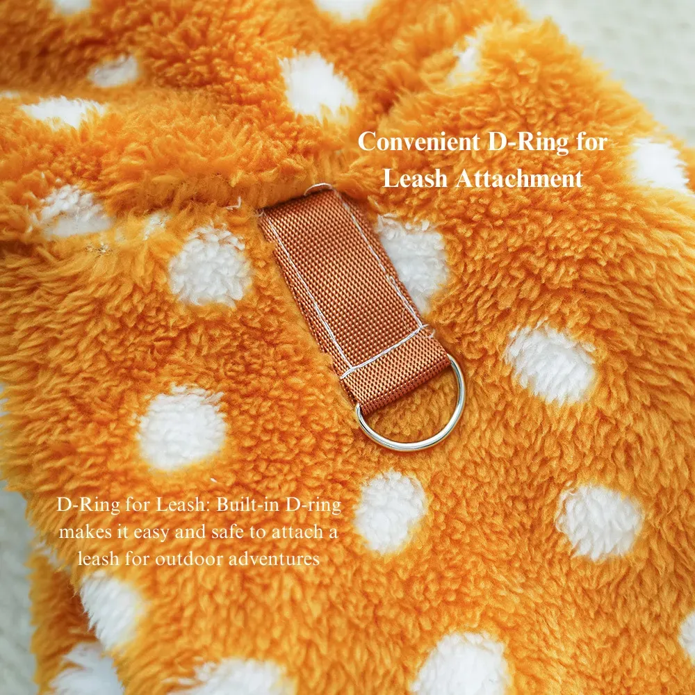 Unique warm fleece dog apparel