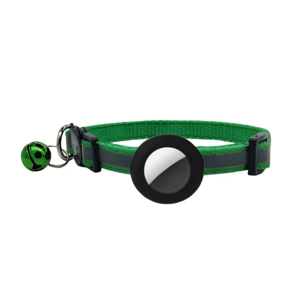 Green cat collar airtag case
