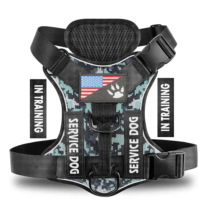 camouflage dog harness