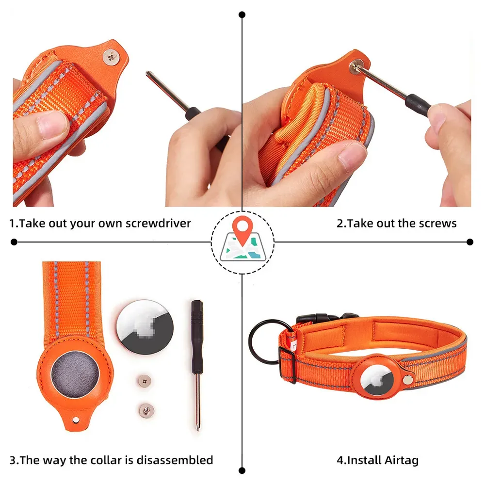 Adjustable Fit for Medium to Large Pets: Designed with an adjustable buckle, this collar provides a customizable fit, ensuring comfort for pets of various sizes.