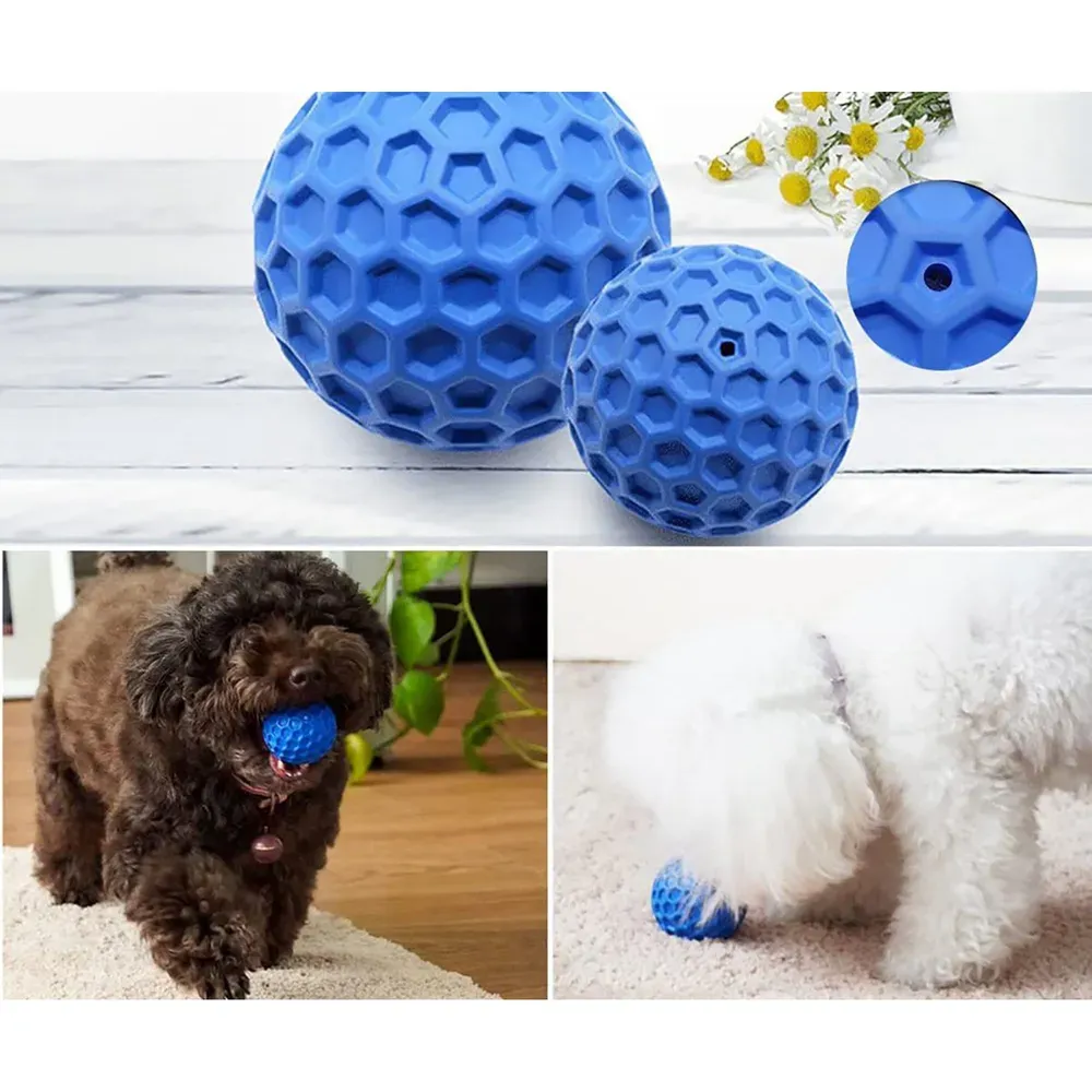 Dog Toy Ball, Puppy Toy, Dog Ball with Squeaker, Small Dog Chew Toy, Heavy Duty Dog Ball, Water Toy Dog Ball, Squeaky Ball, Rubber Squeaky Dog Ball Squeaky Rubber Ball Treat Dispenser Interactive Dog Toys