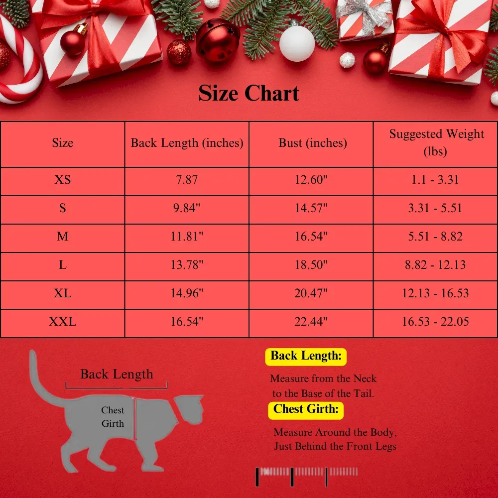 Medium cat Christmas apparel wholesale