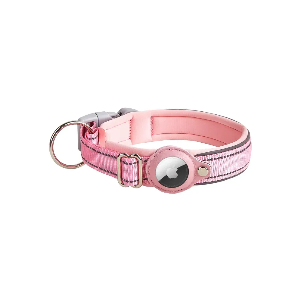 Strong Alloy Buckle for Maximum Security: The collar features a sturdy alloy traction buckle that ensures a secure and adjustable fit, perfect for medium and large pets.