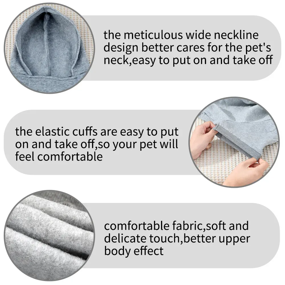 Stylish and Trendy Pet Hoodie: This hoodie combines modern design with functionality, giving pets a fashionable look while providing them with the warmth and comfort they need in cooler seasons.