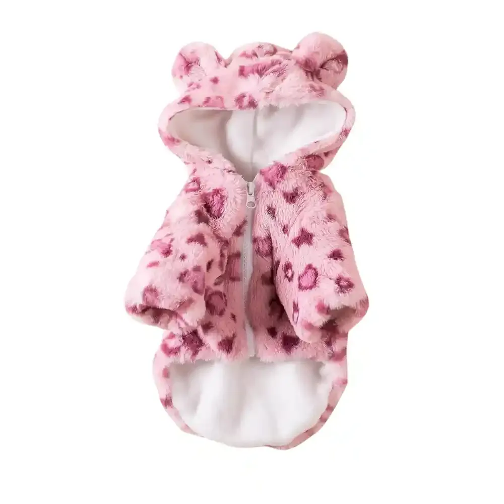 Pink Winter Dog Dress