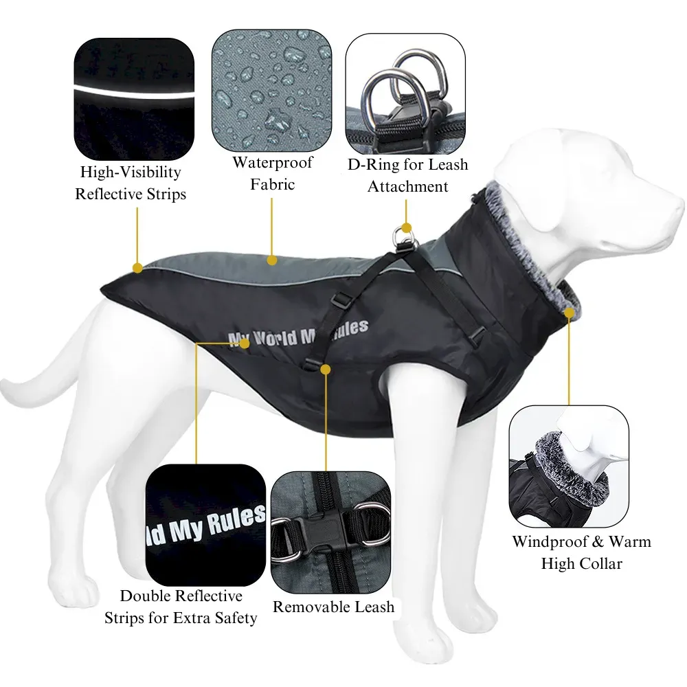 Thick dog jacket for winter wholesale