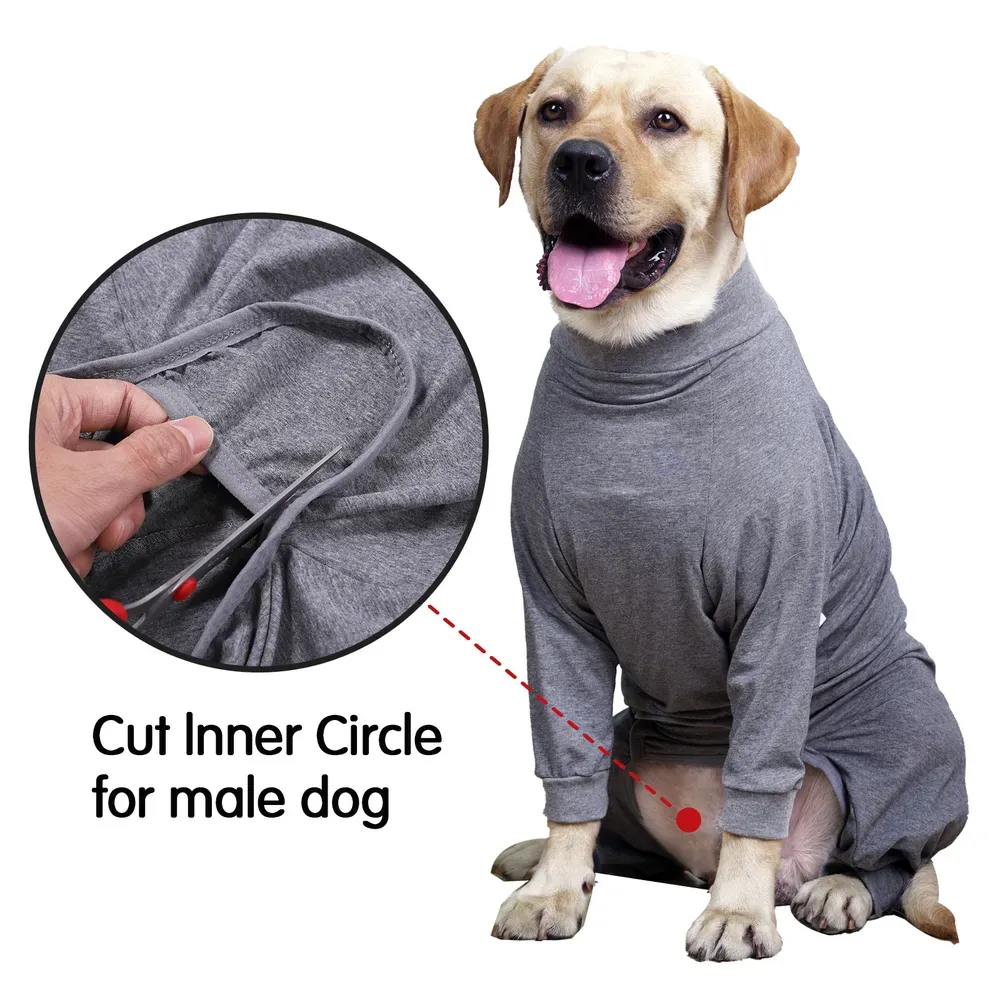 Elastic and Flexible Design: Designed to stretch with your pet’s movements, the onesie offers full range of motion while keeping them warm and cozy.