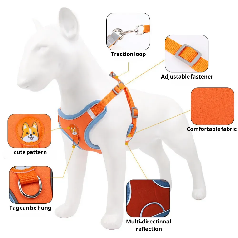 Dog Pet Hot Harness Leash Set