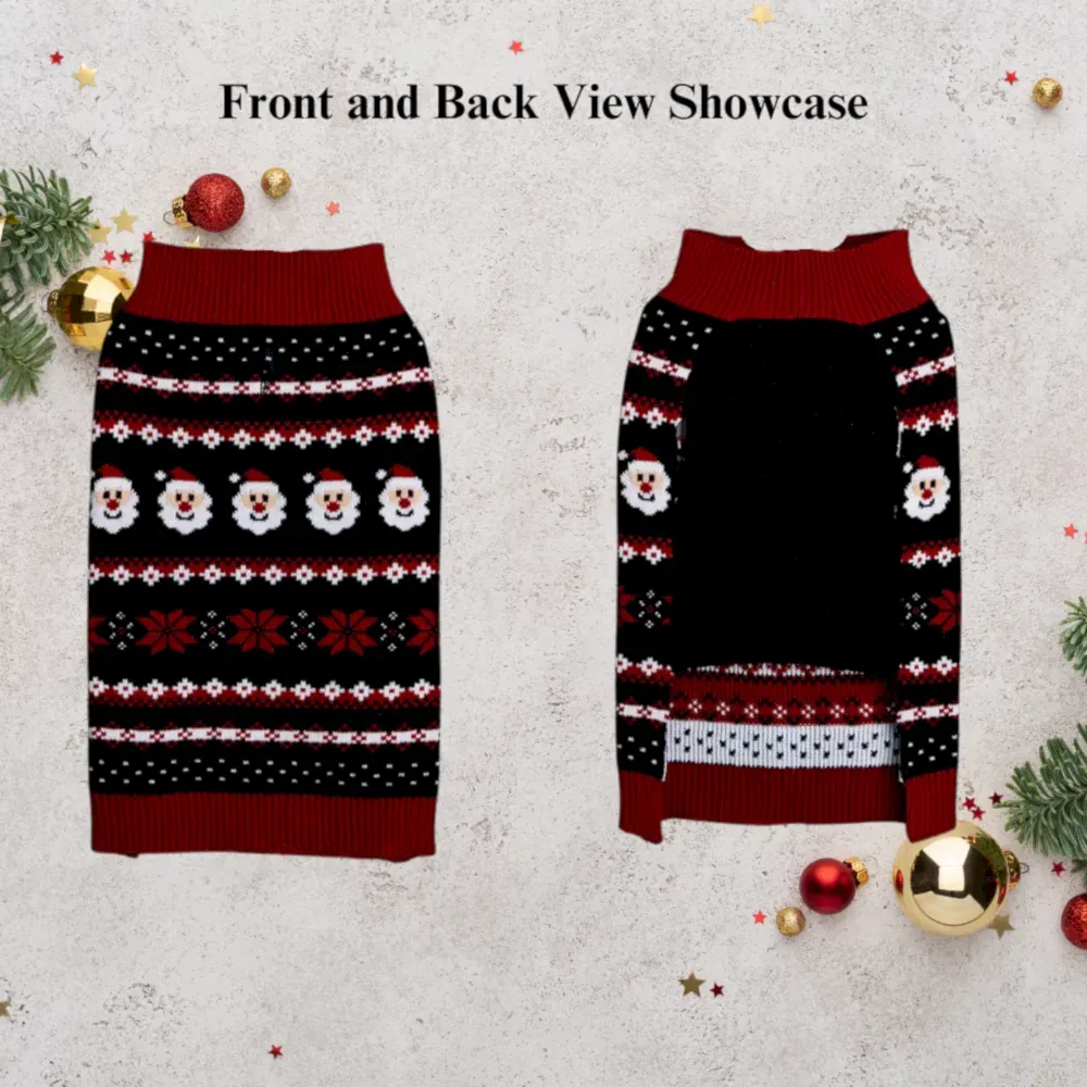 santa claus dog sweater bulk