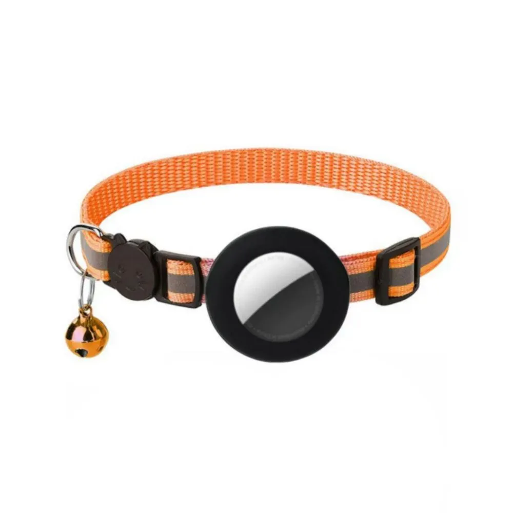 orange cat collar airtag case