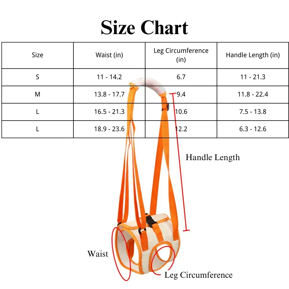 Pet Rear Leg Support Strap Dog Walking Belt