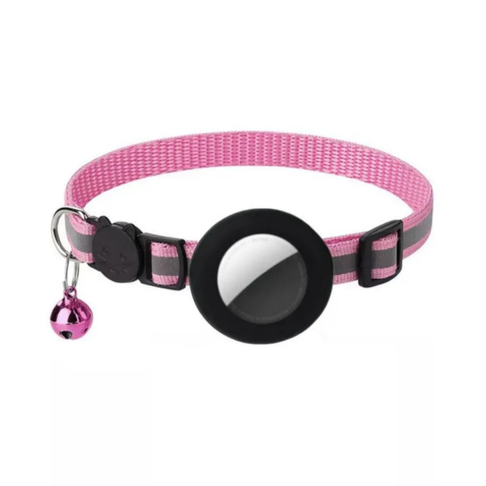 pink cat collar airtag case
