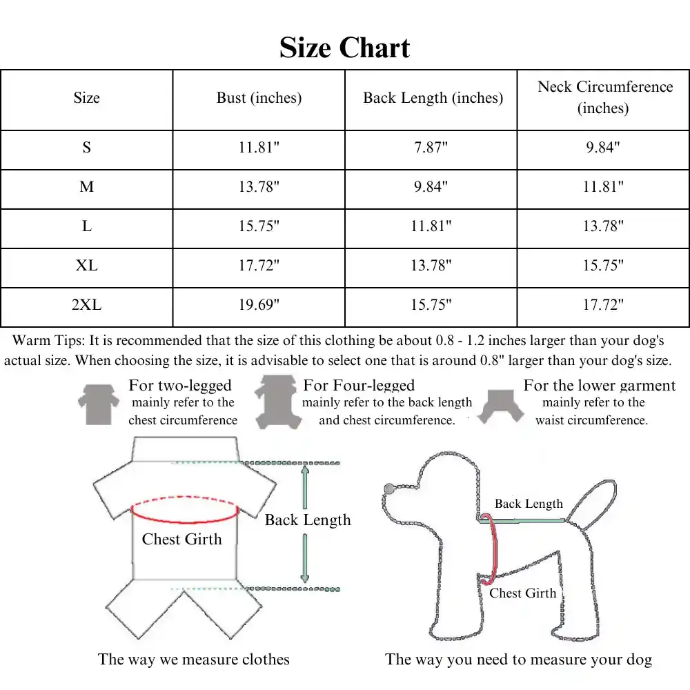 Small Dog Sweater Size