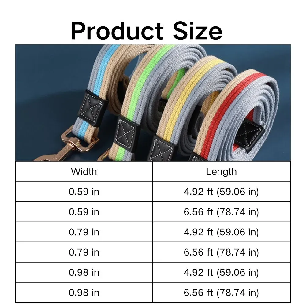 Extra-Strength 2mm Thickness: The leash’s 2mm thickness adds extra strength, ensuring it can withstand even the most powerful pulls, making it perfect for large and active dogs.