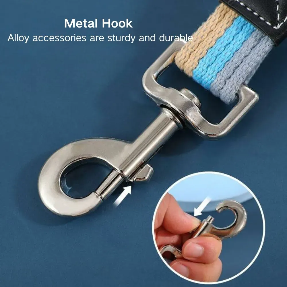High-Quality Alloy Hook: With a robust alloy hook, this leash ensures a secure and safe attachment to the collar or harness, preventing accidental escapes during walks.