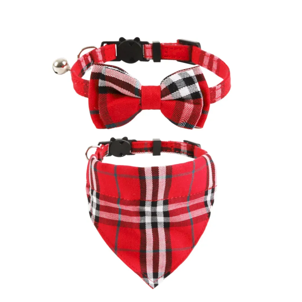 red cat bandana collar red cat bandana collar