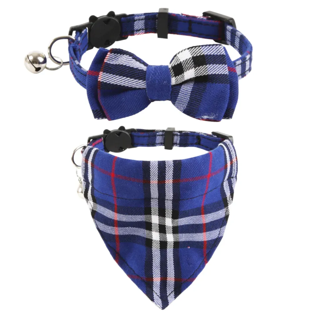 blue cat bandana collar blue cat bandana collar