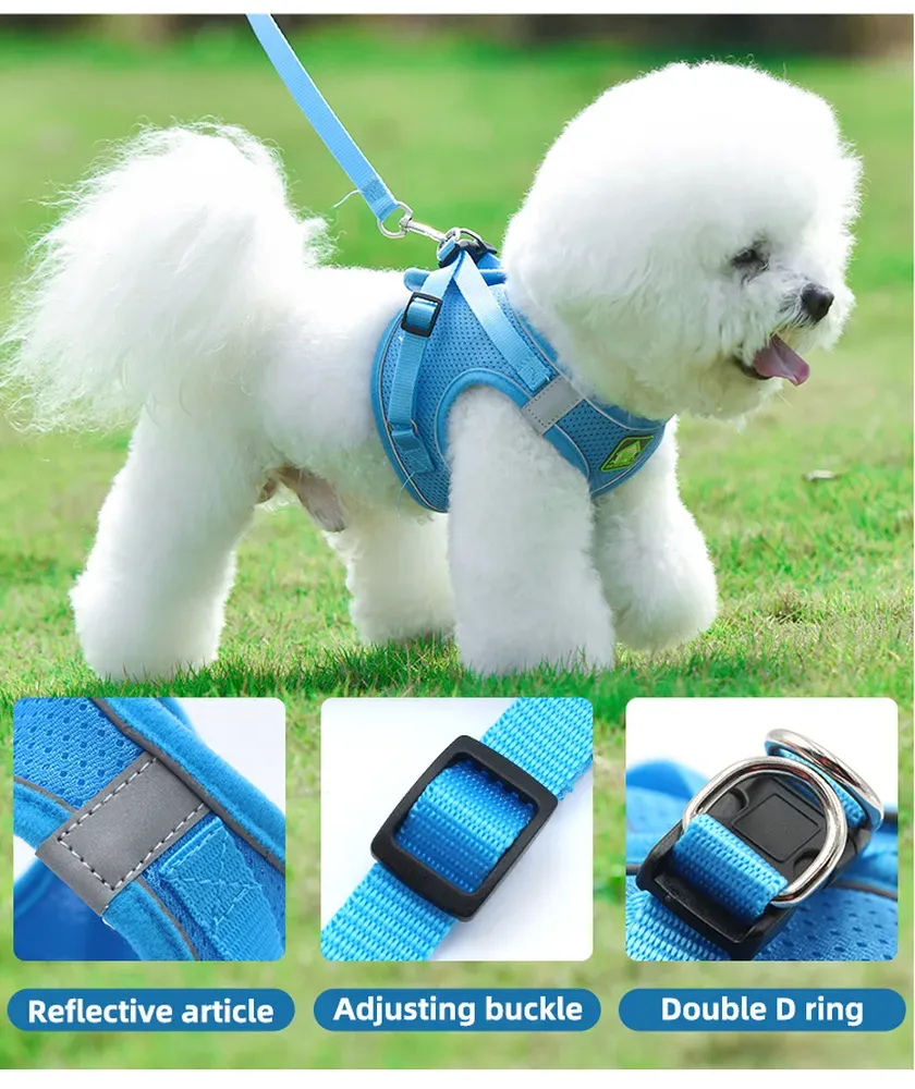 High-Quality Stitching for Durability: The harness is reinforced with strong stitching and durable materials to ensure longevity, withstanding daily wear and tear without sacrificing comfort.