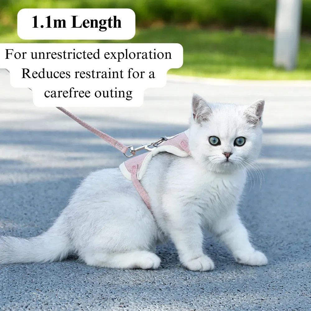 Soft and Comfortable Material: Made from high-quality polyester, this harness provides a soft and smooth feel, preventing discomfort or irritation.