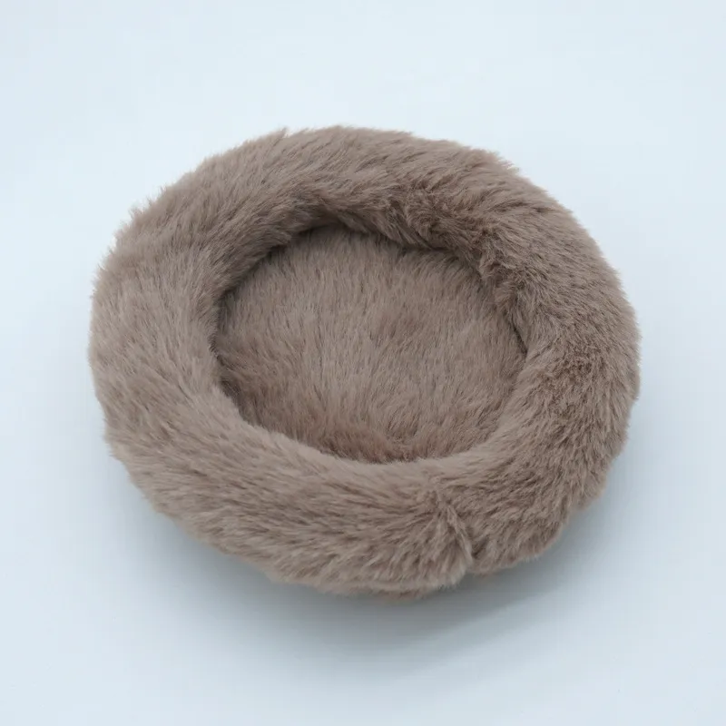 long pile fabric-brown