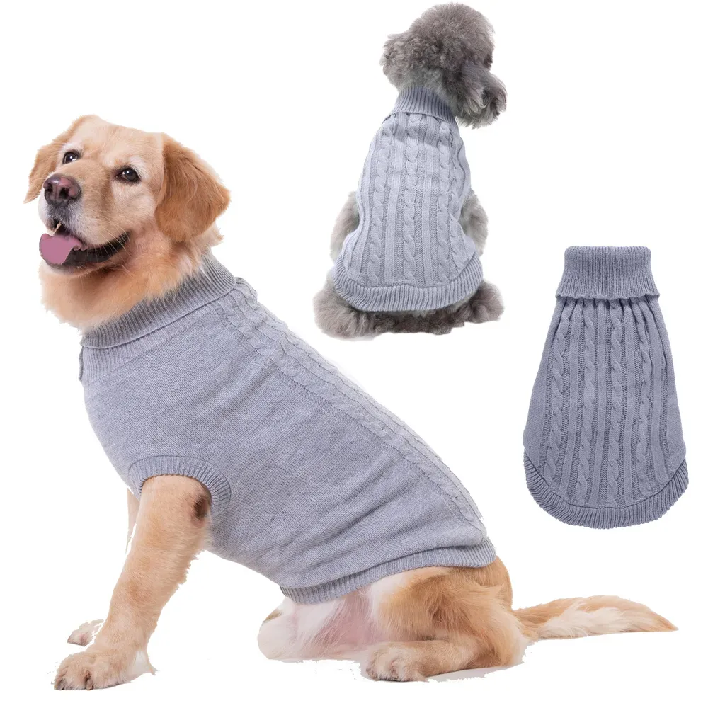 Keep pets warm and stylish with this high-quality, durable sweater, available in a variety of colors to meet diverse customer preferences and ensure satisfaction all season long.
