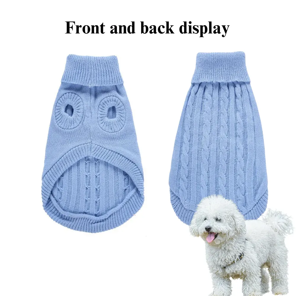 Made from high-quality, breathable knit fabric, this sweater provides pets with warmth and comfort during autumn and winter, ensuring a cozy experience while keeping them stylish.