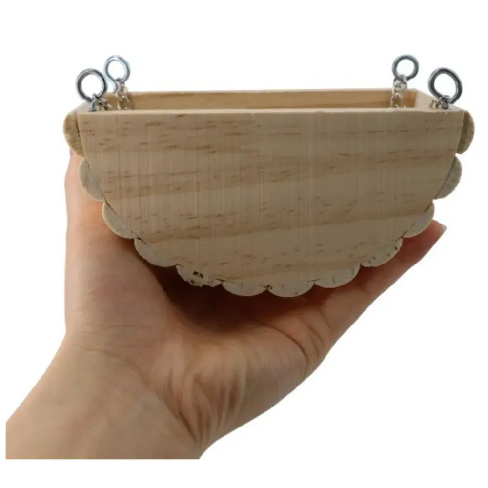 Wooden Swing Toy Hanging Bed for Hamsters