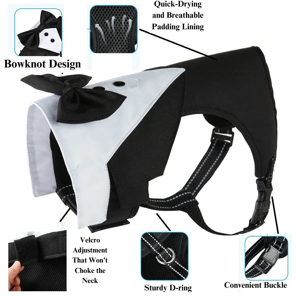 The magic tape adjustments make it easy to find the perfect fit, providing pets with a comfortable and secure harness without restriction or discomfort.