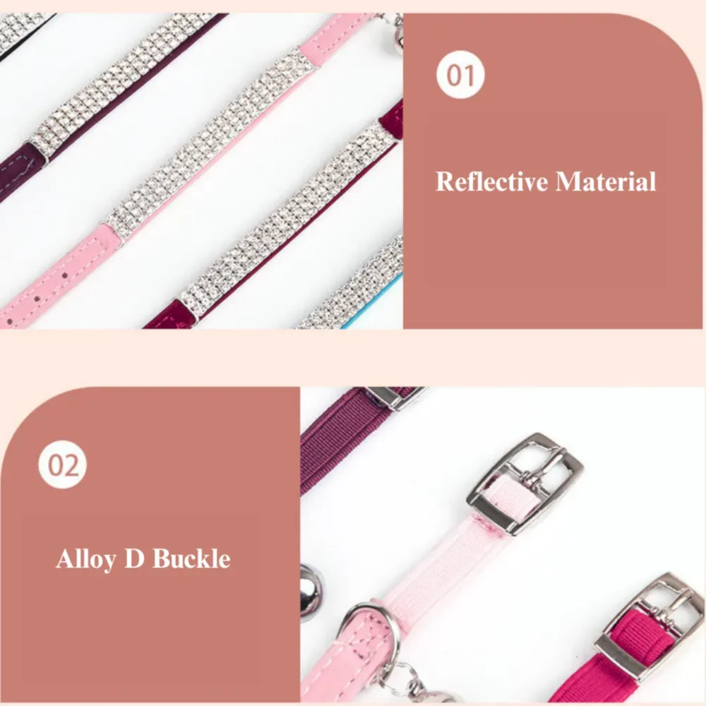 Velvet cat collar