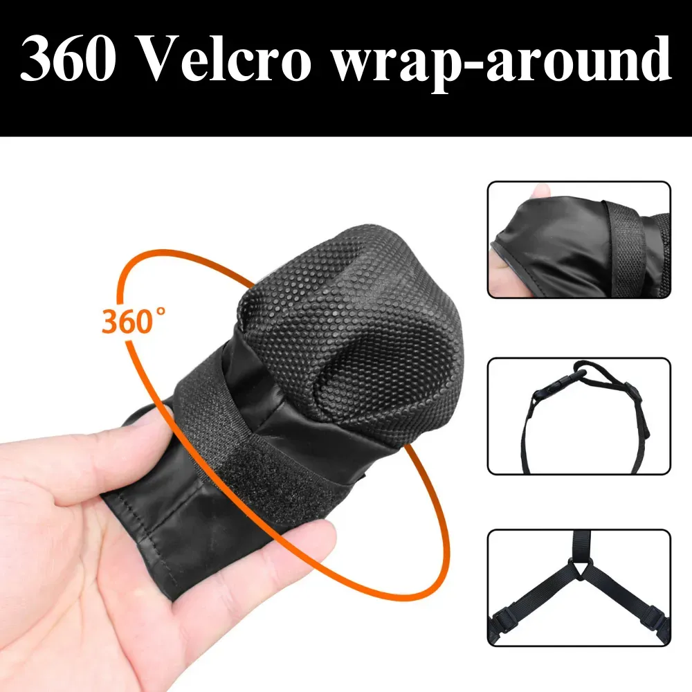 The 360° Velcro wrap ensures a snug and secure fit, making these shoes a great option for pets that tend to remove or damage their footwear.