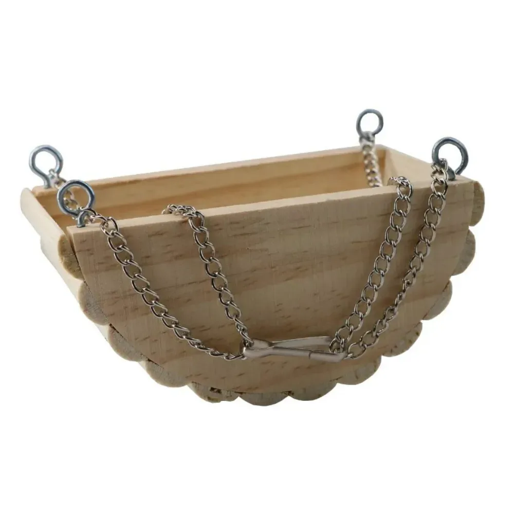 Wooden Swing Toy Hanging Bed for Hamsters