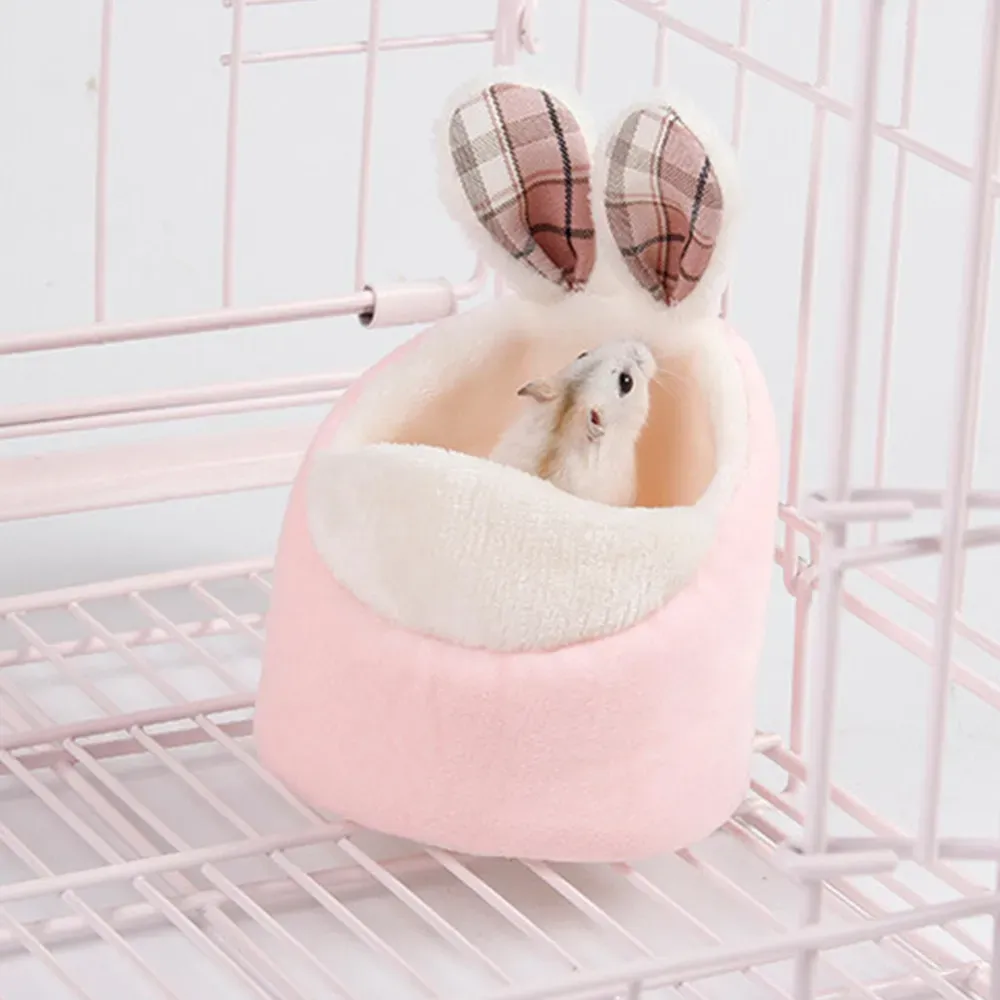 Pink Cute Hamster Warm Bed