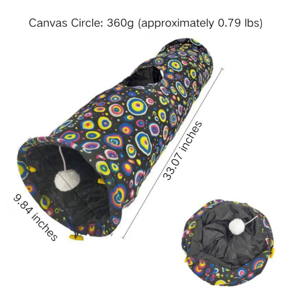 cat tunnel crinkle size