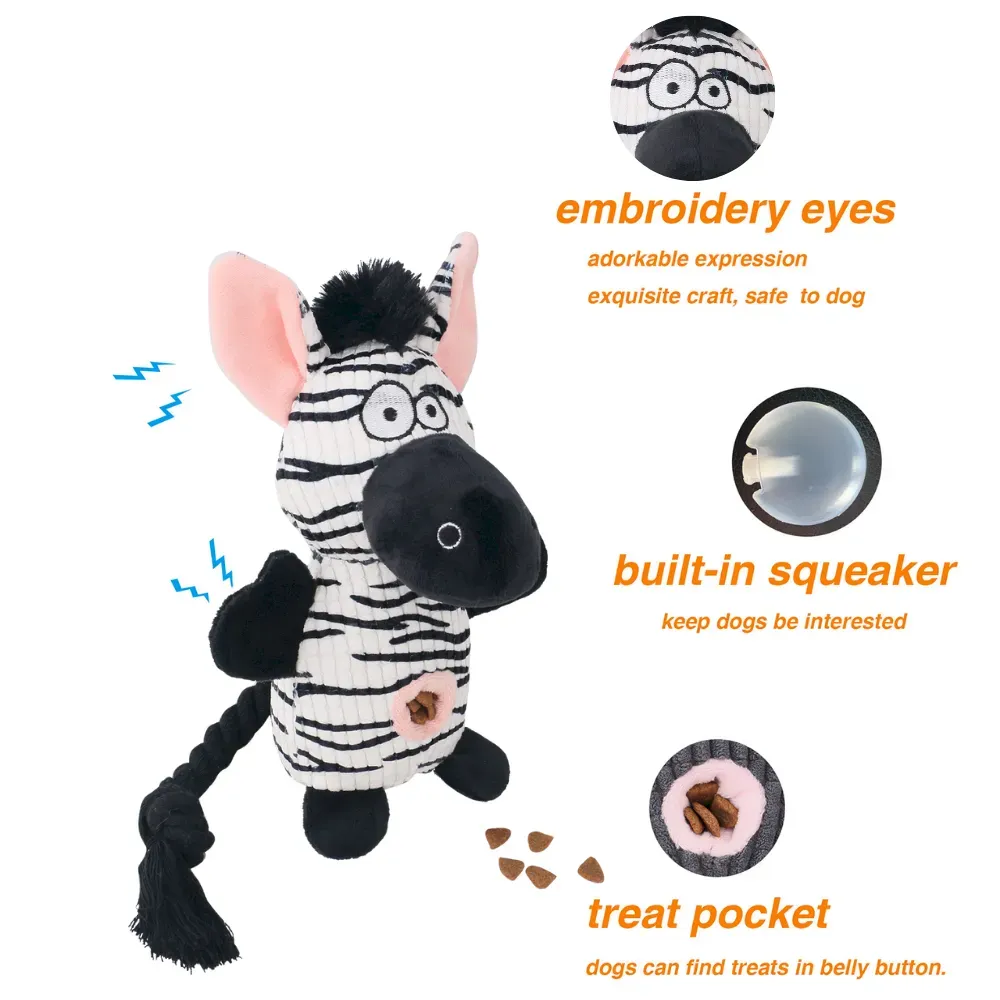 Hot selling zebra dog toy