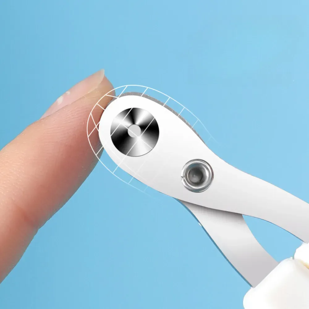 Round Cut Pet Nail Clipper Ergonomic Design Details Round Hole Ergonimic Design Cat Nail Clipper
