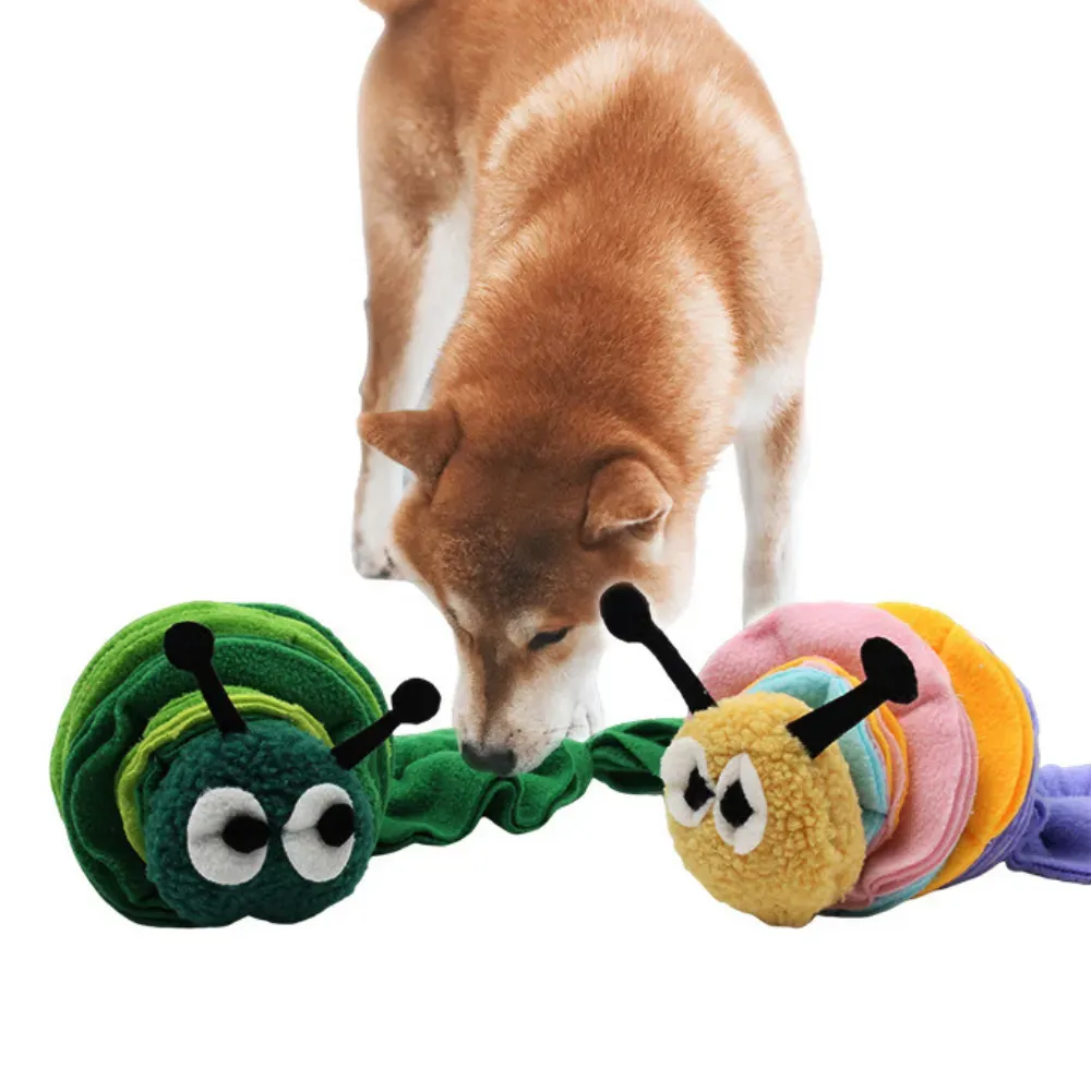 Caterpillar Sniffing and Teething Dog Chew Toy