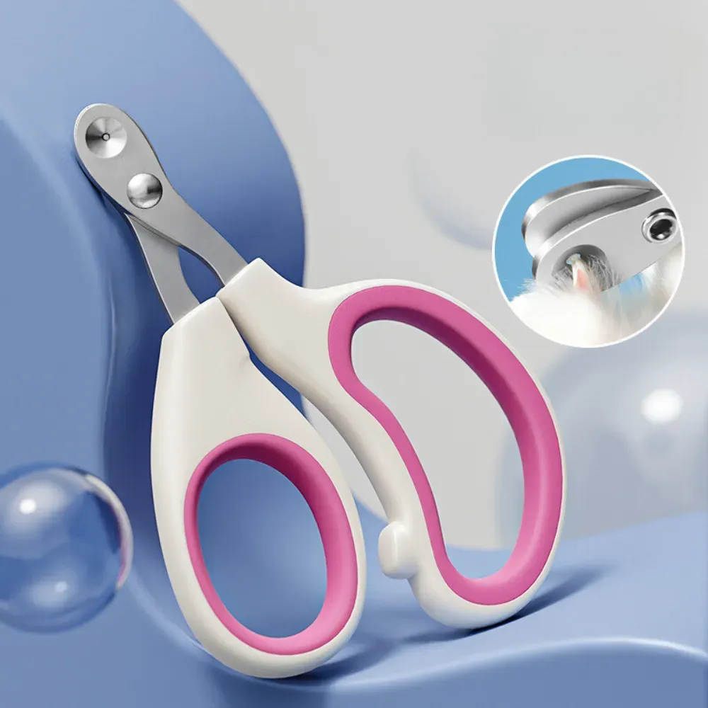 Round Cut Pet Nail Clipper Ergonomic Design Features Round Hole Ergonimic Design Cat Nail Clipper