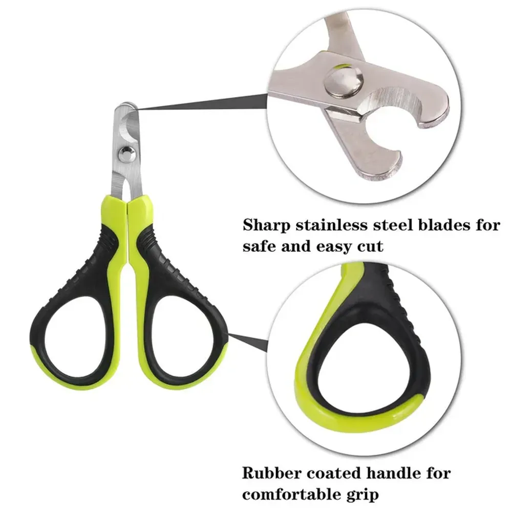 Tilt Blade Stainless Steel Cat Nail Clippers Features Curved Blade Stainless Steel Cat Nail Clippers