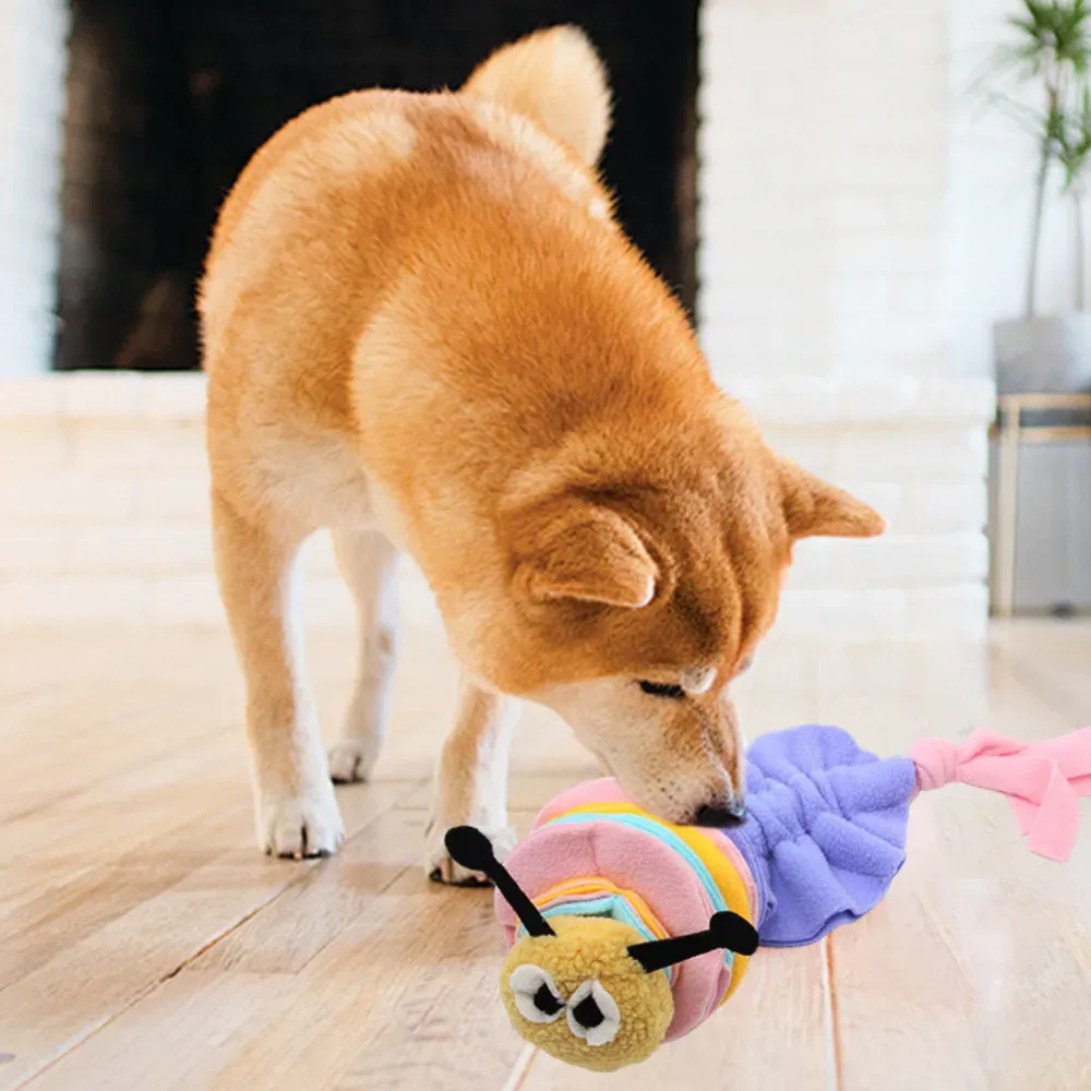 Caterpillar Sniffing and Teething Dog Chew Toy
