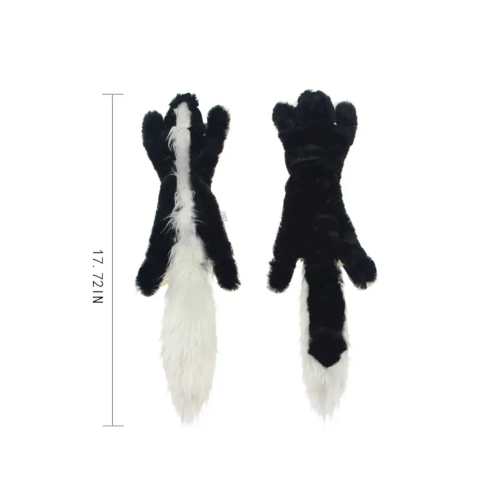 skunk no stuffing dog toy size