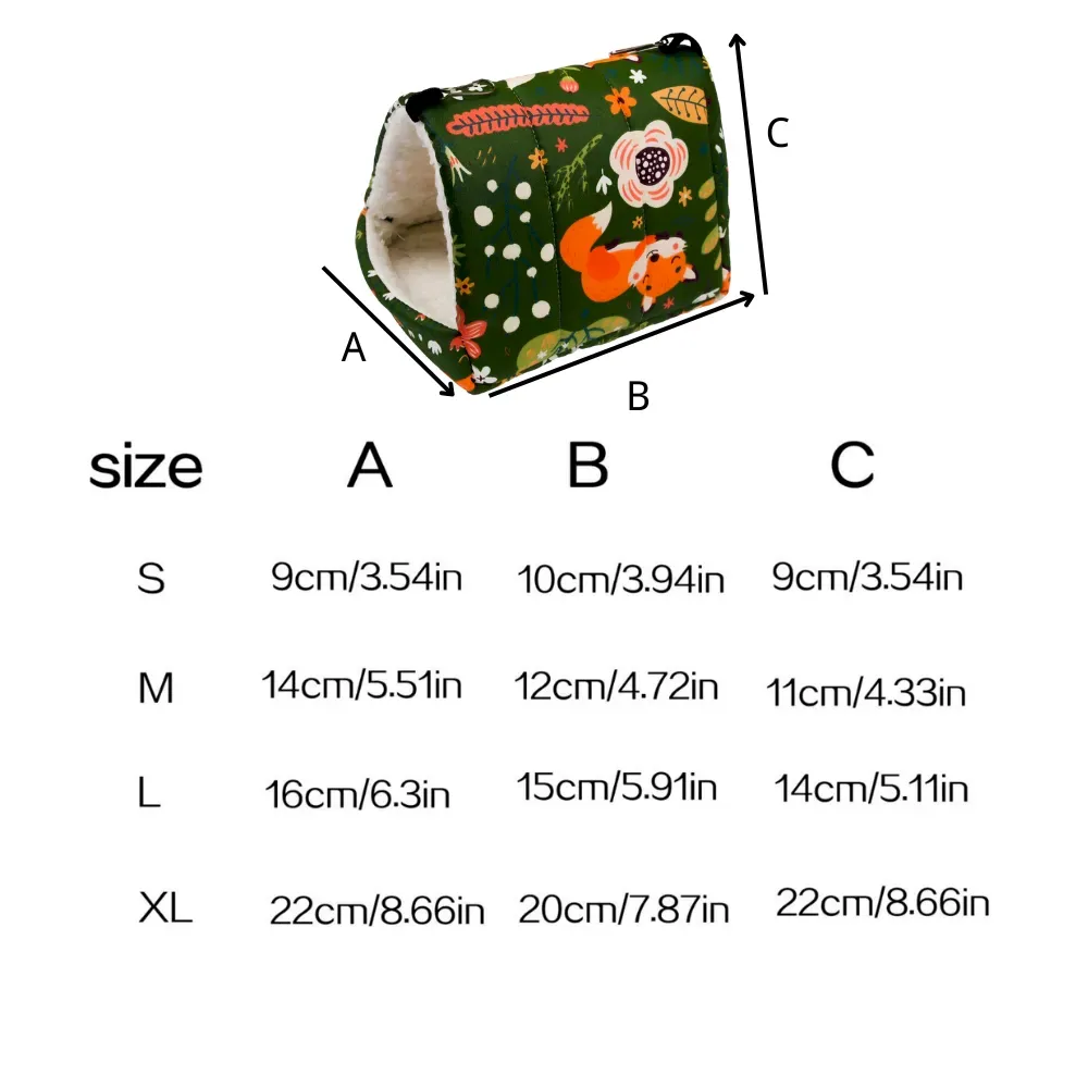 Cozy hamster house for rat