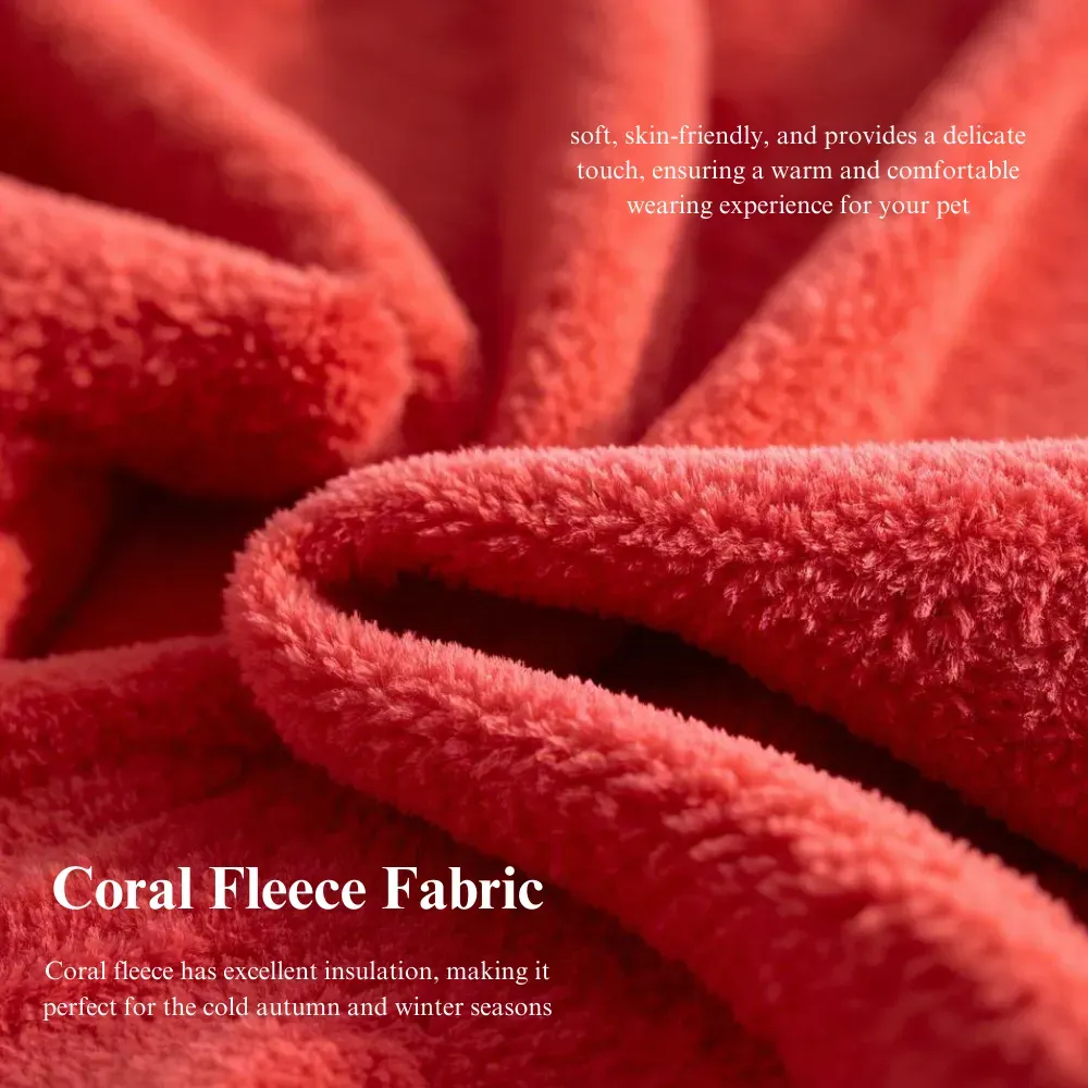 Warm Soft Coral Fleece Pet Clothes