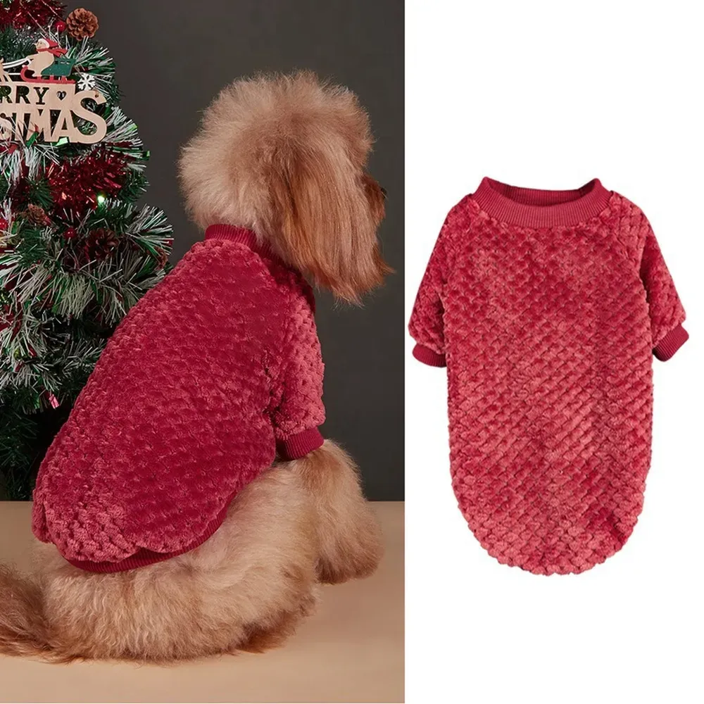 Warm Soft Coral Fleece Pet Clothes
