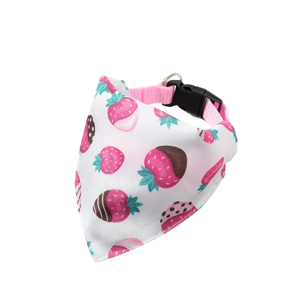 bandana for dogs (2) A must-have accessory for any dog, this pet bandana combines high-quality materials and a functional design, offering pets a fashionable way to stay safe on walks.