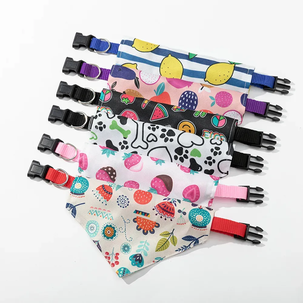 dog bandanas wholesale (3) Retailers can benefit from offering this practical yet stylish pet bandana, which serves as both a fashion statement and a leash attachment accessory.