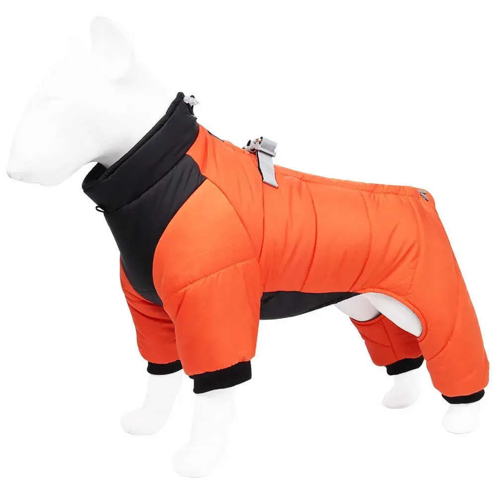 Orange Waterproof Dog Jackets